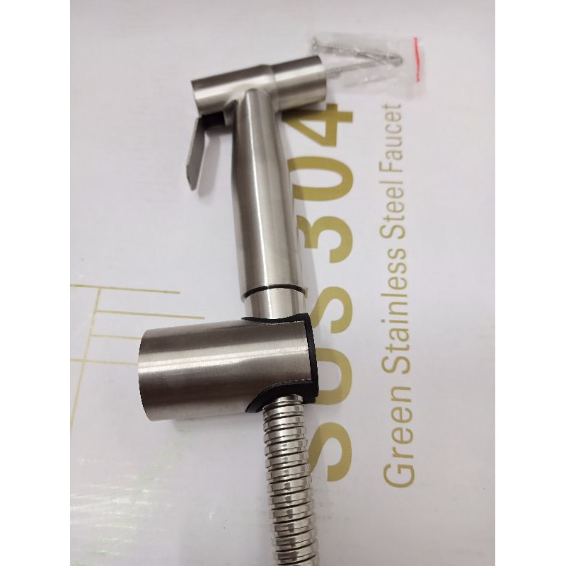 Vòi Xịt Vệ Sinh Nhà Tắm ( Toilet ) Inox 304. Tặng Kèm Dây Xịt, Đế Cài SUS 304 Cao Cấp. Nowship nhanh HCM 1Giờ