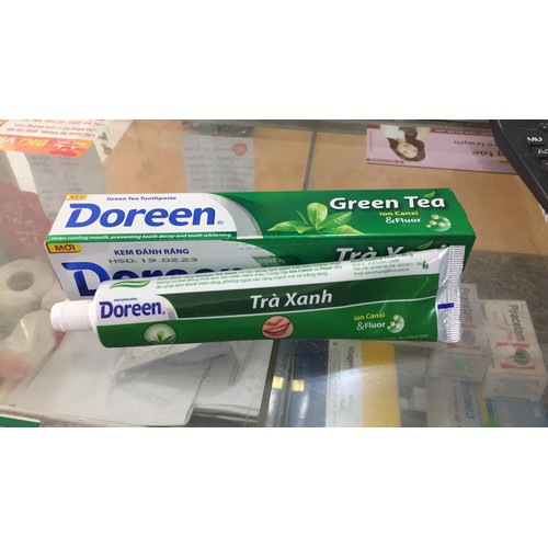 Kem đánh răng DOREEN Trà Xanh 180g
