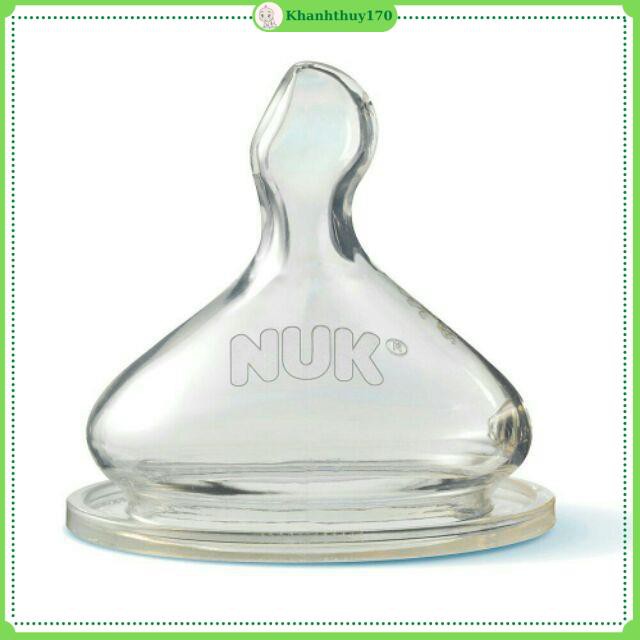 (CHÍNH HÃNG CÓ TEM PP) Núm ti NUK Silicone Premium Choice cổ rộng