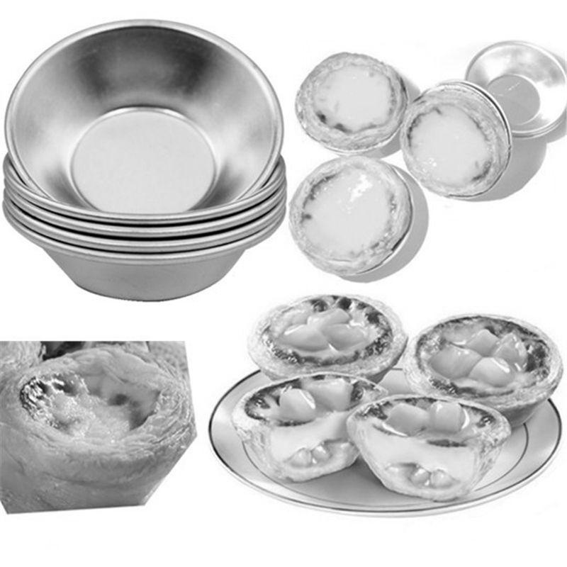 Khuôn Nhôm Làm Bánh Tart Trứng Tái Sử Dụng Tiện Lợi