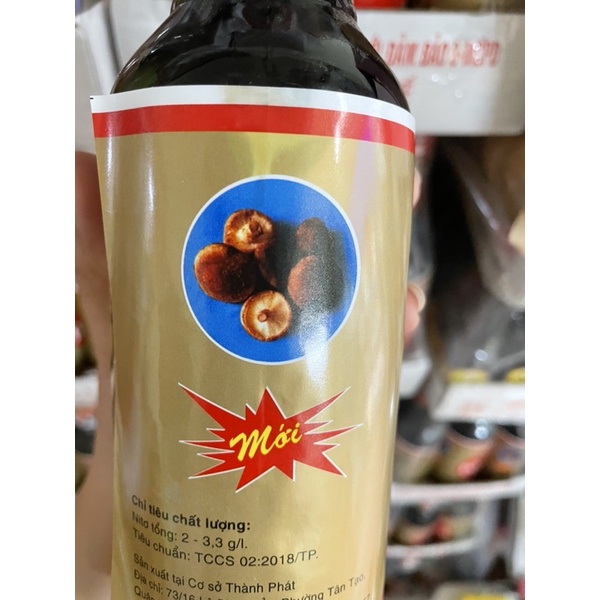 Nước Tương Hương Nấm Đông Cô chai nhựa 480ml
