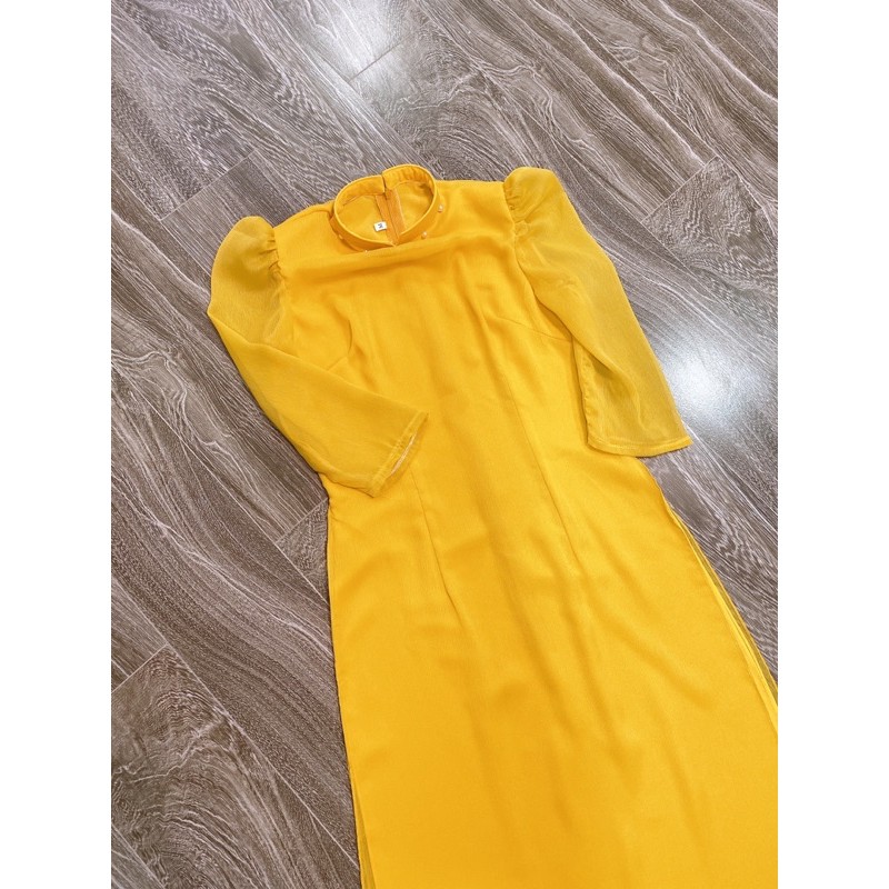 Áo dài tơ ngọc ⚡ FREESHIP ⚡ Áo cách dáng cách tân lửng qua bắp chân | BigBuy360 - bigbuy360.vn