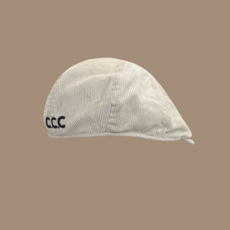 Mũ Thêu Chữ C Phong Cách vintage Nhật Bản