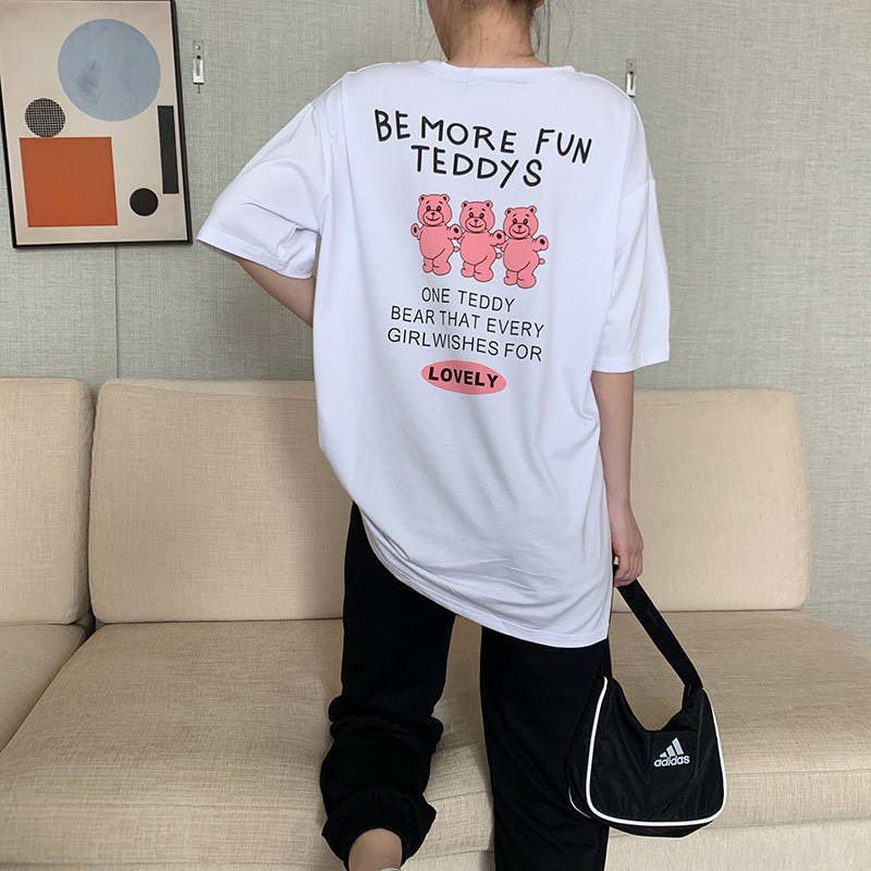 Áo thun tay lỡ Unisex 3 chú Gấu Be More Fun