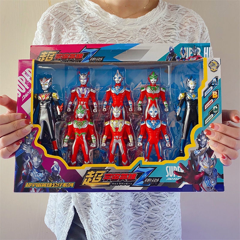 12 Bộ Ultraman Tượng Hình Đồ Chơi Nhân Vật Hành Động Bộ Sưu Tập Đồ Chơi Cho Trẻ Em Bé trai Cực Người Mainan Budak Lelaki