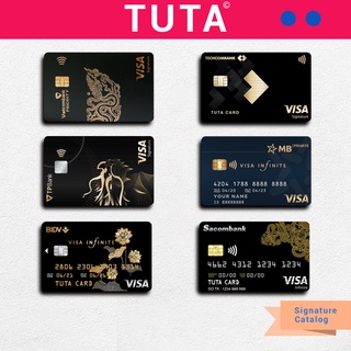 MIẾNG DÁN SKIN/ STICKER thẻ đen ATM, ngân hàng, chung cư, thẻ xe (Signature, Infinite, Priority) | TUTA CARDS