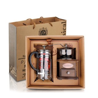 Pha cà phê cùng với bộ ấm coffee từ hạt belgian pot