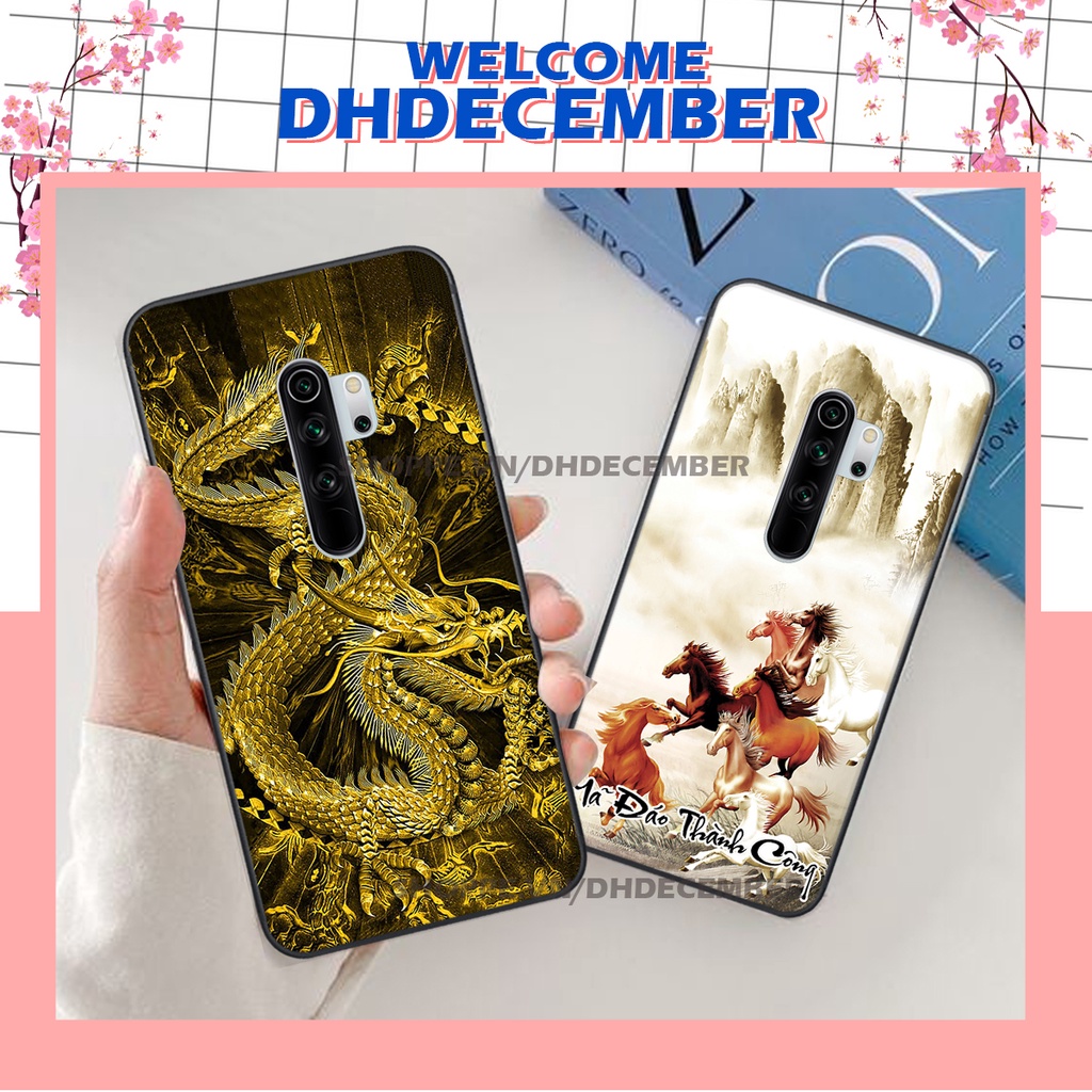 Ốp lưng Xiaomi REDMI NOTE 8 PRO in hình thư pháp tâm an vạn sự an ,mã đáo thành công SIÊU CHẤT