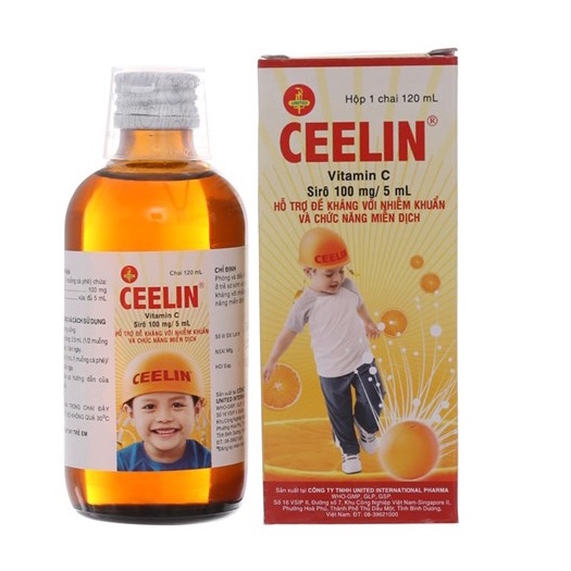 Tăng sức đề kháng - Bổ sung vitamin C cho bé Ceelin chai 120ml