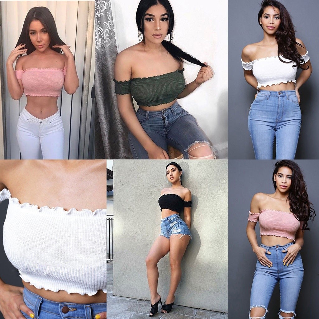 ღ𝓂ℰWomen Summer Casual Tank Tops Sleeveless Crop Top Vest Bandeau | BigBuy360 - bigbuy360.vn