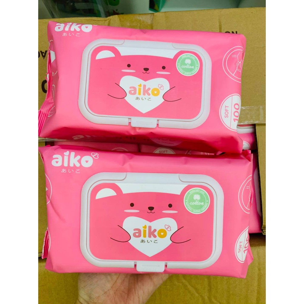 Khăn ướt cho bé AIKO không mùi 100 tờ