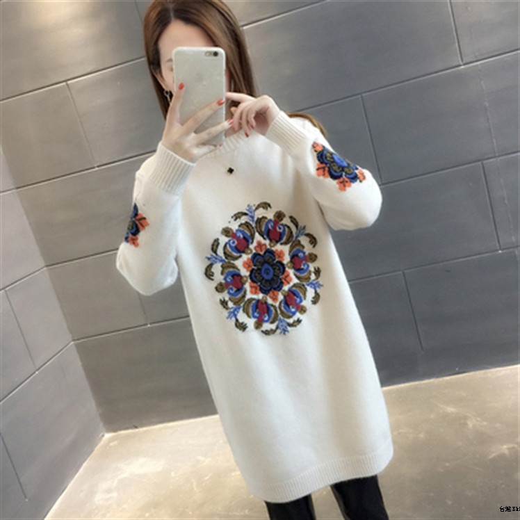 Áo Sweater Chui Đầu Cổ Tròn Thời Trang Mùa Thu Cho Nữ