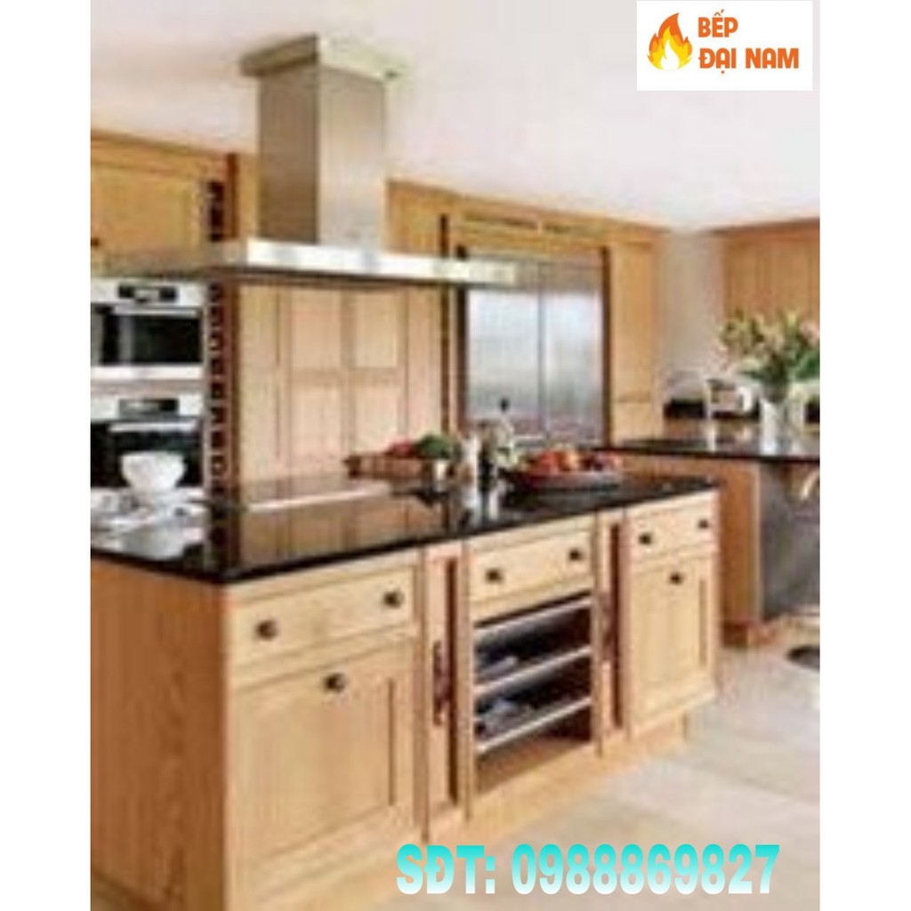 Bồn rửa chén kèm tủ gỗ sản xuất tại Bếp Đại Nam hàng cao cấp, chậu rửa bát inox kệ gỗ không han rỉ, bảo hành 12 tháng