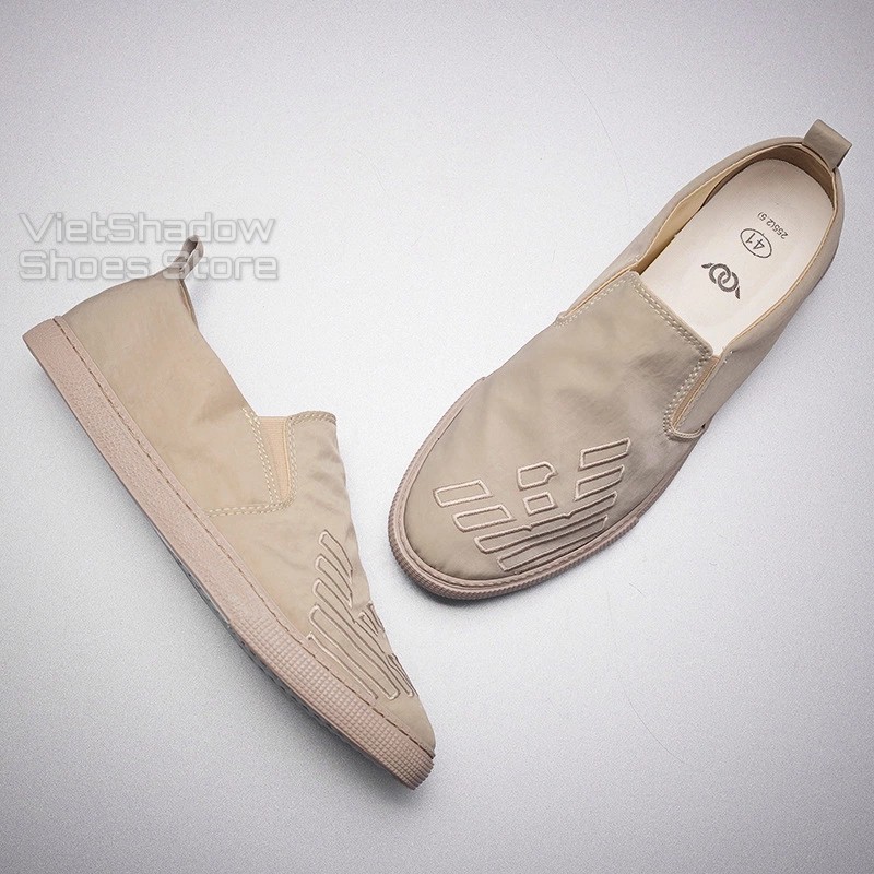 Slip on nam 2020 - Giày lười vải nam cao cấp BAODA - Vải polyester (gió) chống thấm 5 màu tuyệt đẹp - Mã 20201