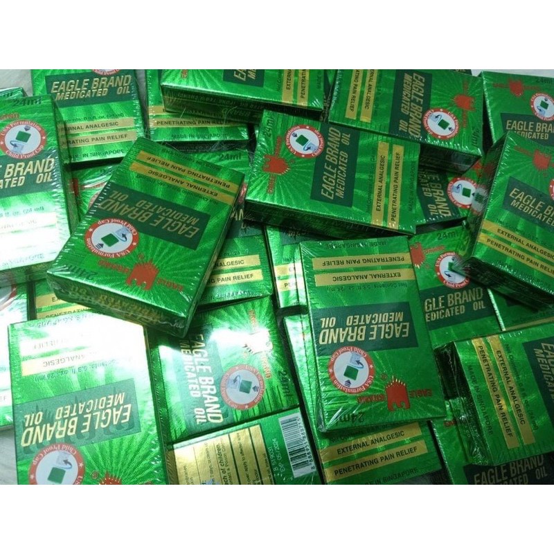 Dầu xanh 2 nắp xuất Mỹ, dầu oải hương & dầu vàng đinh hương nội địa Sing 24ml
