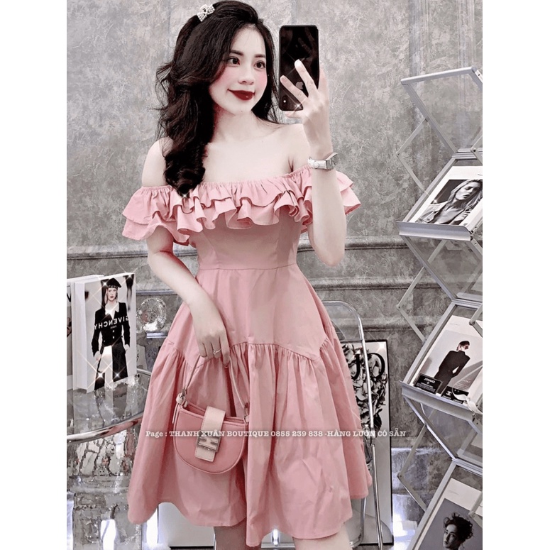 MẪU HOT ĐẦM COTTON LANJ KIỂU TRỄ VAI VIỀN ĐẦM XẾP LY TRẺ TRUNG NHẸ NHÀNG UP