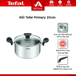 Nồi tefal primary 20cm, 3l - hàng chính hãng