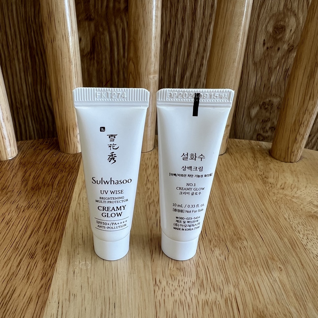 Kem Chống Nắng SULWHASOO trắng da nâng tone Milky Tone Up/Ko nâng tone Creamy Glow 10ml