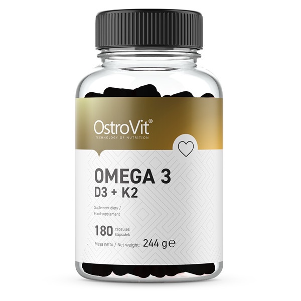 Viên Uống Bổ Sung Omega 3 D3 K2 180 Viên_Ostrovit - Tăng Cường Sức Khỏe
