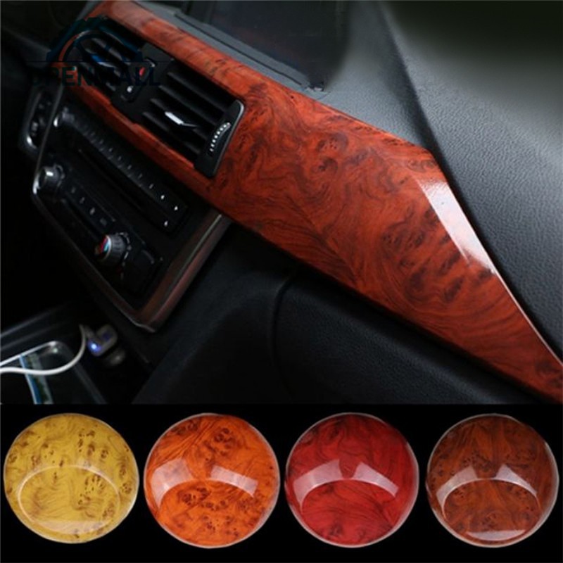 Miếng dán xe ô tô trang trí nội thất họa tiết vân gỗ sáng tạo