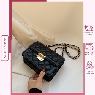Túi Xách Nữ Khóa Vuông Đeo Chéo Sang Trọng Lịch Sự SUSU SHOP B01