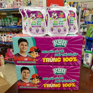 1 Thùng Sữa Kun 24 Túi 110ml (Nho, Cam, Dâu Kem, Socola Lúa Mạch, Nước trái nho, Nước trái ổi)