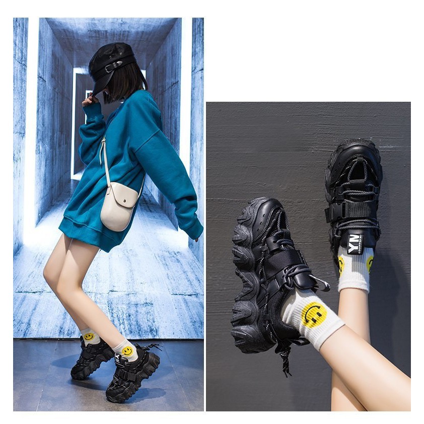 GIÀY THỂ THAO NỮ 1 MÀU. ĐẾ ĐỘN 5 PHÂN, KIỂU DÁNG SANG CHẢNH, CÁ TÍNH, ĂN CHƠI. | BigBuy360 - bigbuy360.vn