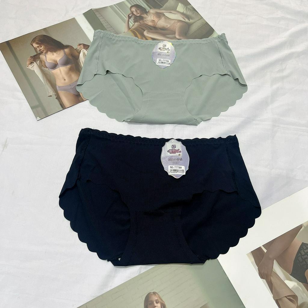 Quần lót nữ su cao cấp 7778 trơn lưng vừa mềm mại thấm hút mồ hôi thoáng mát freesize từ 40kg-60kg