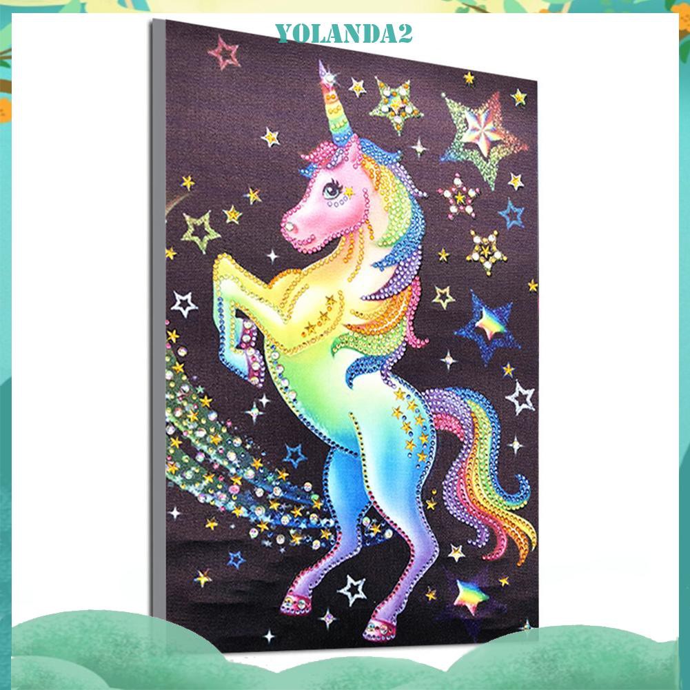 Bộ Tranh Đính Đá 5d Tự Làm Hình Chú Ngựa Độc Đáo