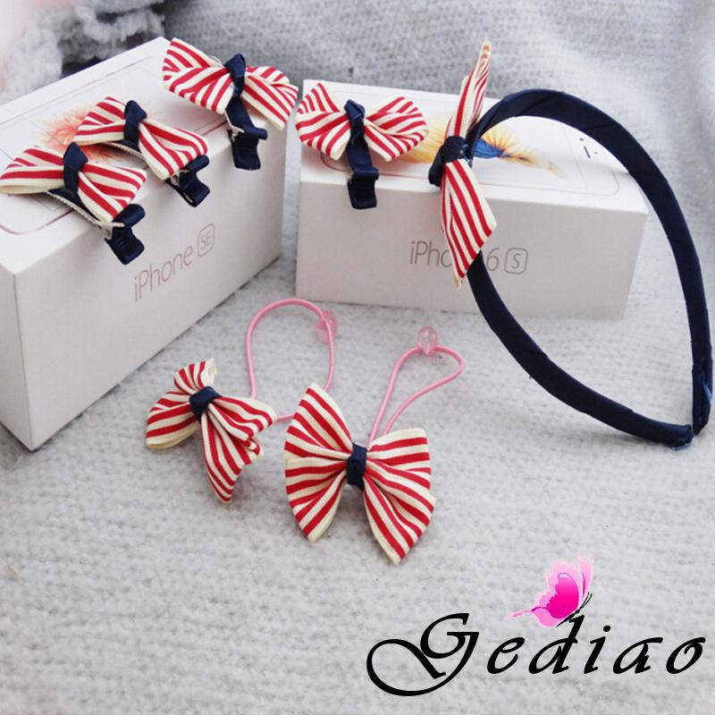 Ged♥cute beautiful Newest Girls Bow knot Barrette Hair Ring Fashion Accessories hair wear