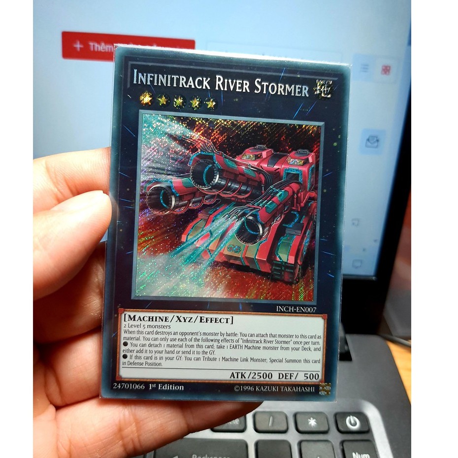 THẺ BÀI YUGIOH Infinitrack River Stormer - INCH-EN007 - Secret Rare 1st Edition