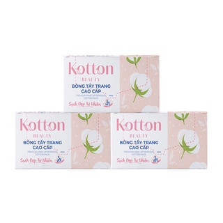 Combo 3 Bông tẩy trang Kotton Beauty 3 in 1
