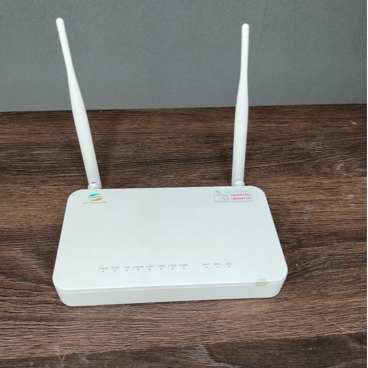 Modem cũ viettell modem ZXHN F670Y cũ  kèm nguồn 2 băng tần hỗ trợ cài đăt tên và mk wifi theo yêu cầu cắm vào là chạy