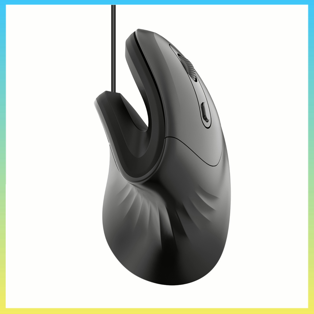 JSY-11 Wired Vertical Mouse Ergonomic Mouse DPI Adjustable 800-1200-2400-3200 For School Office Stationery PC Laptop