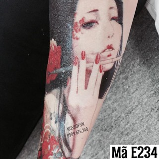 Hình Xăm Dán Cô Gái - Mã E234
