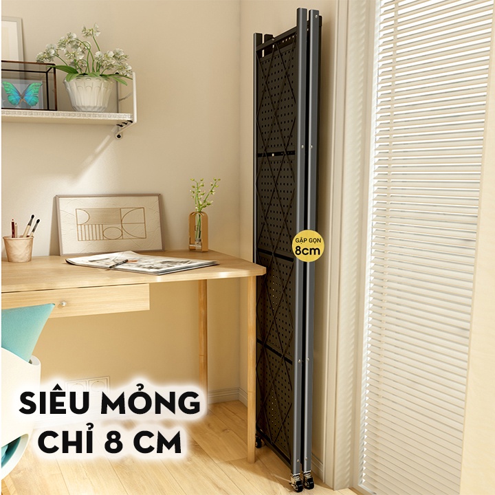 Kệ để đồ gấp gọn - Phòng khách, phòng ngủ, phòng học cho con, để cây, trang trí nhà cửa - K dùng có thể gấp lại tiện lợi