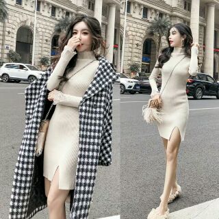 Đầm len Quảng Châu siêu xinh