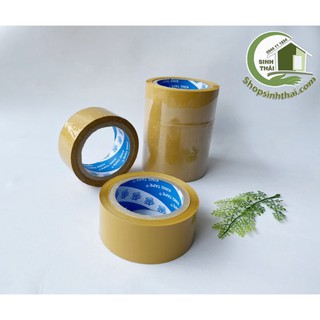 Cuộn băng keo vàng đục 5 phân - cuộn lớn 300gr - mic 50