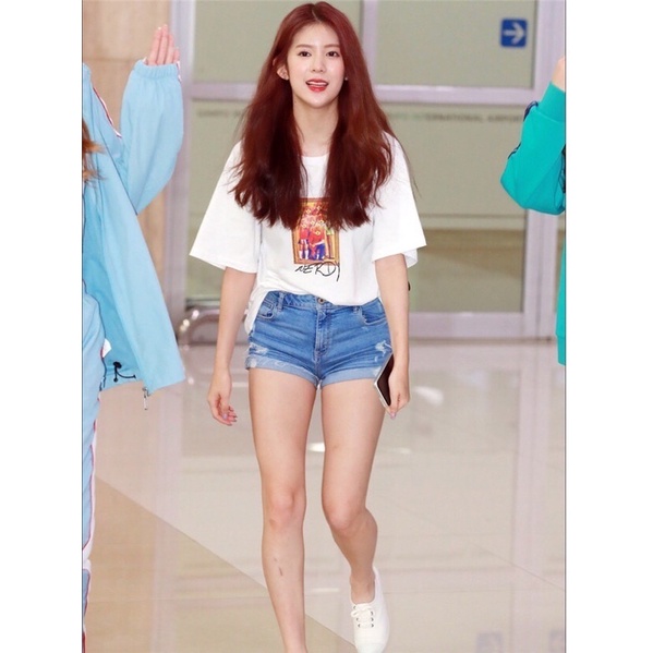 Áo thun Nerdy hình gấu Jisoo BLACKPINK, Taeyeon SNSD, Jungyeon TWICE, Sungjae BTOB, Namjoo APINK, DIA