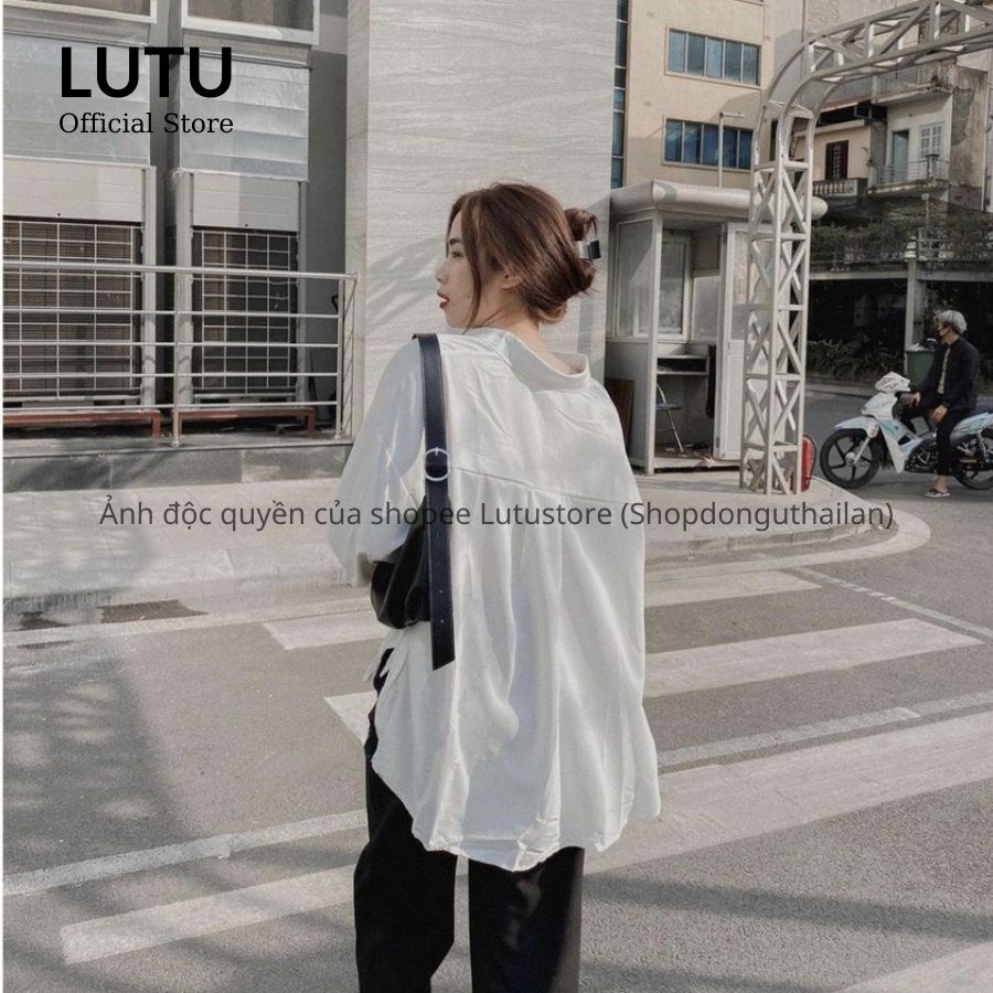 Áo Sơ Mi Cổ Đức Dài Tay Vạt Bầu Thắt Nơ Chất Lụa Trượt Tằm Siêu Mát