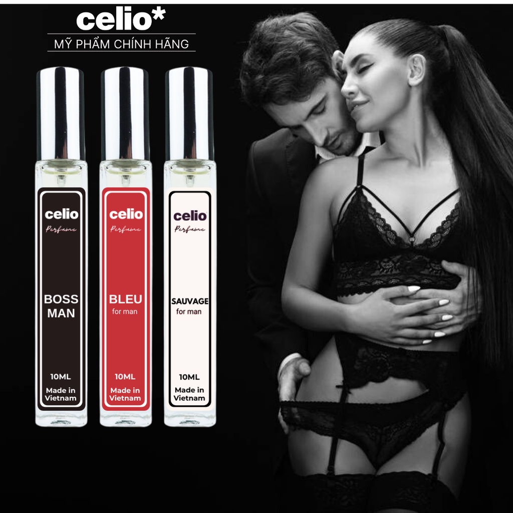 Xịt Thơm Body Nam Tinh Dầu Nước Hoa CELIO Sauvage Bossman Bleu 10ml Nam Tính Lịch Lãm Bí Ẩn Quyến Rũ