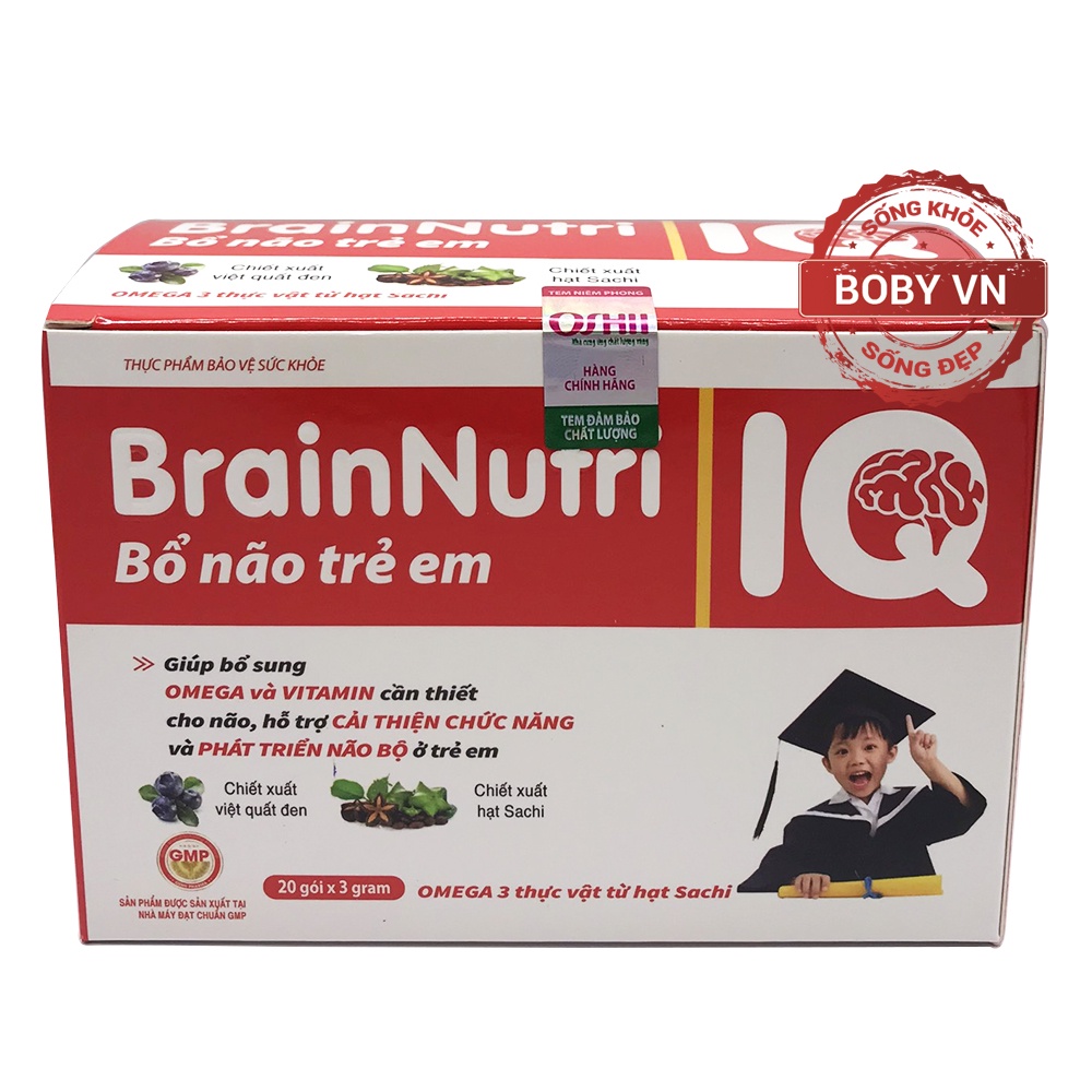 Brain Nutri - Bổ não trẻ em giúp bổ sung Omega và Vitamin phát triển não bộ ở trẻ em