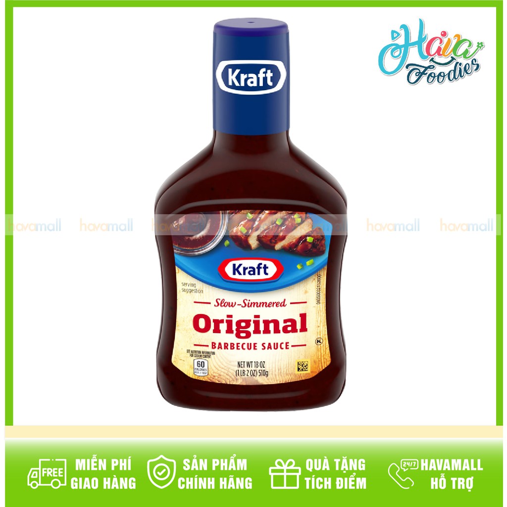[HÀNG CHÍNH HÃNG] Sốt Thịt Nướng BBQ Original KRAFT 510gr