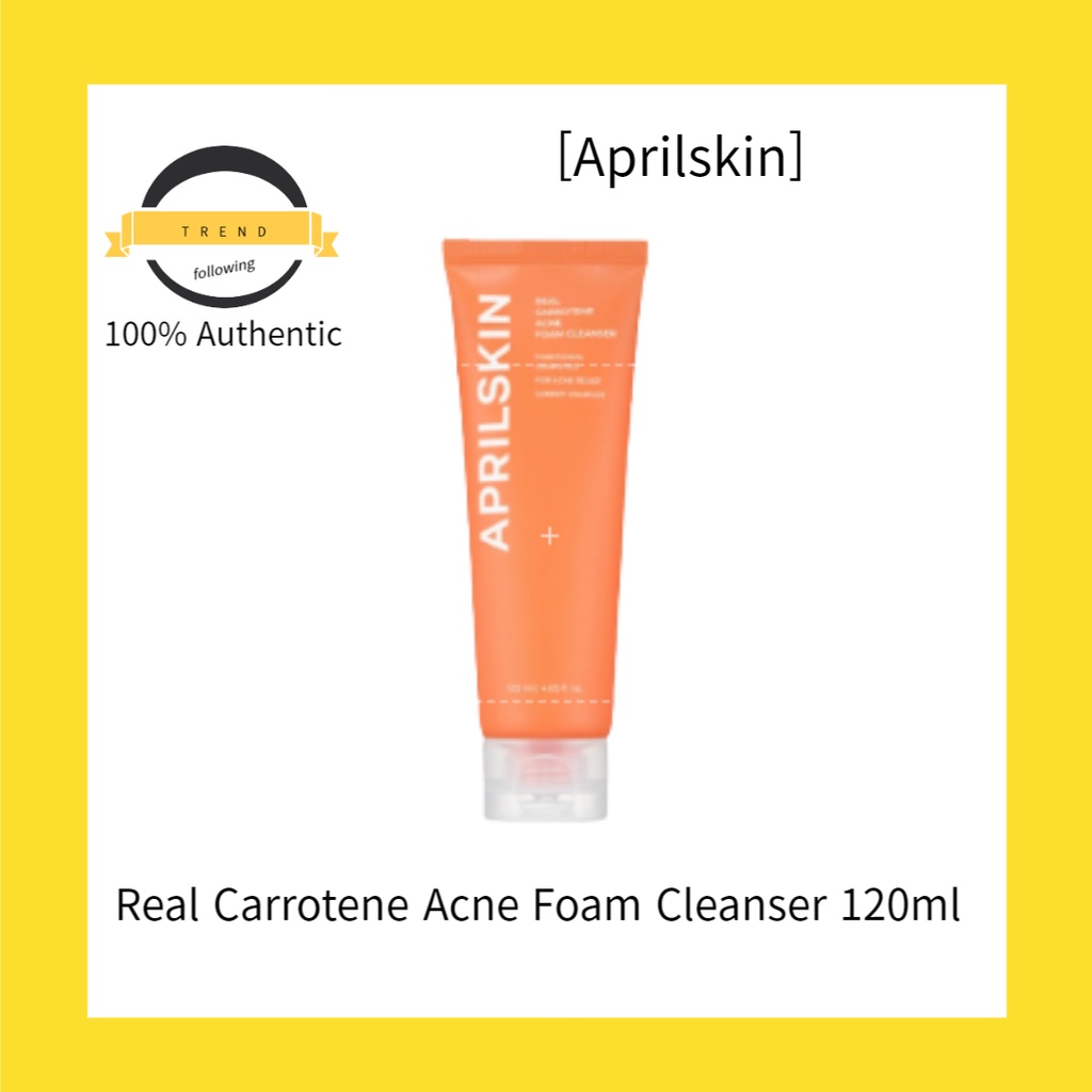 APRILSKIN Sữa Rửa Mặt Tạo Bọt Chiết Xuất Cà Rốt Tự Nhiên 120ml