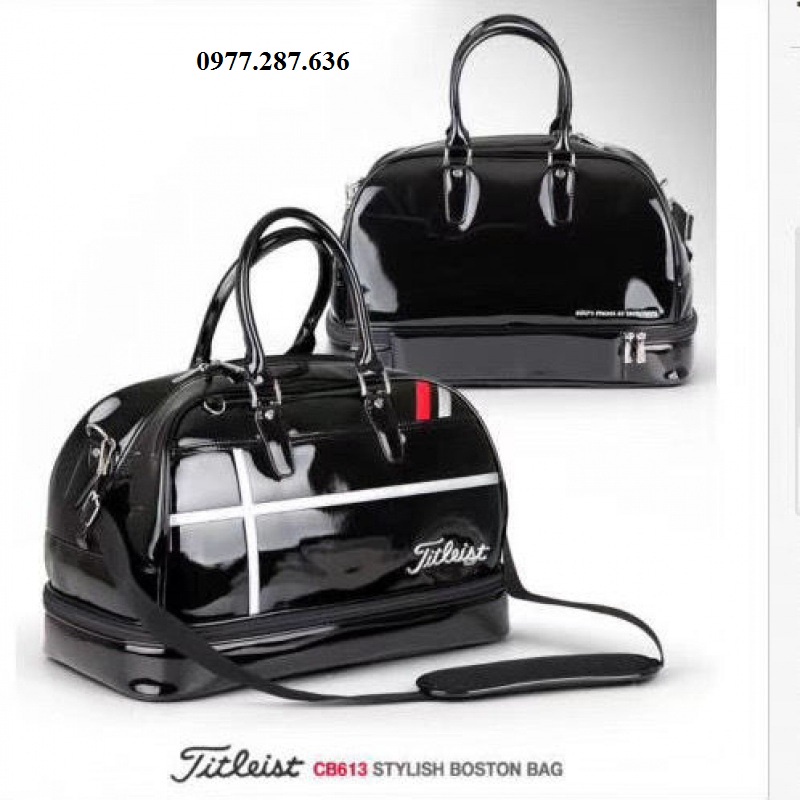 Túi đựng quần áo và giày golf bag siêu nhẹ da PU bóng cao cấp chống nước TD003