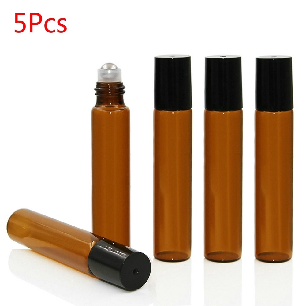 Set 1/5 lọ thủy tinh rỗng đựng tinh dầu 5ml / 10ml tiện dụng