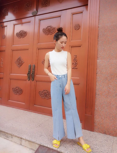 QUẦN JEANS XẺ CAO( Sẵn M) | BigBuy360 - bigbuy360.vn
