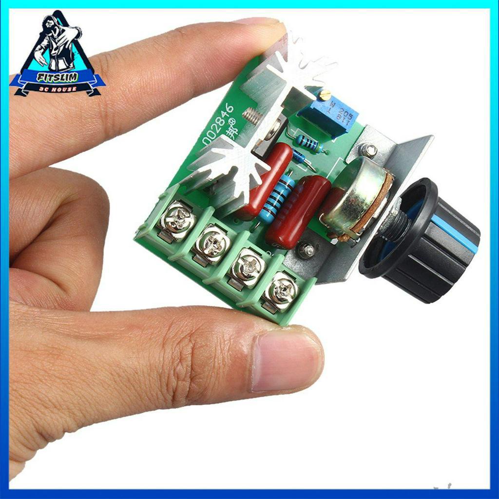 Bộ điều khiển tốc độ 220V 2000W điều chỉnh điện áp SCR điều chỉnh độ sáng làm mờ điều nhiệt