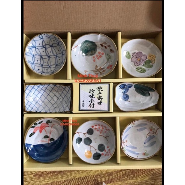 Đĩa gốm Nhật Yamakatsu Mino Toen