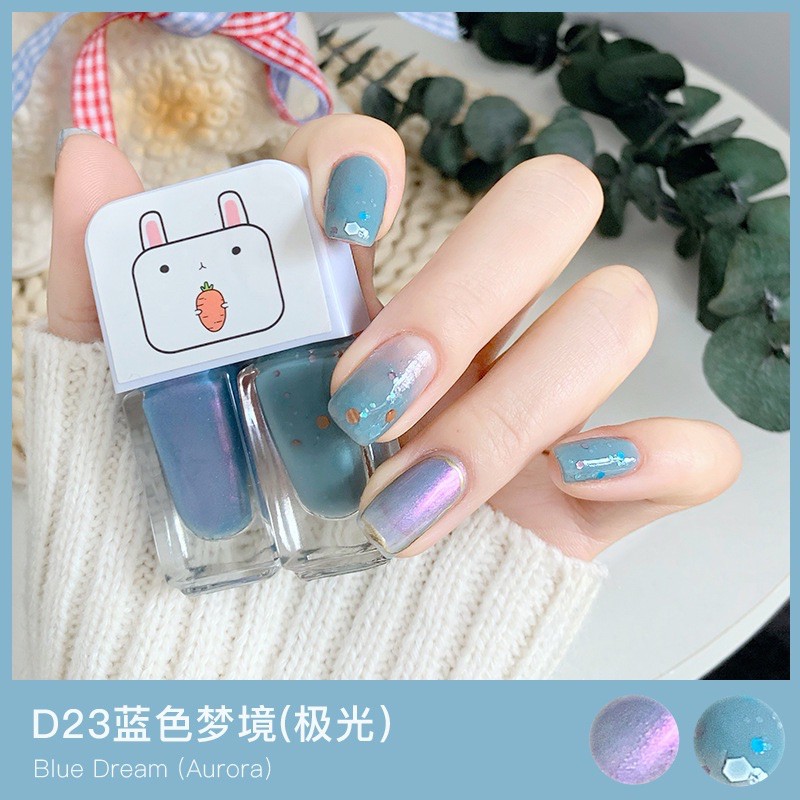 Sơn móng tay nails 2 màu nhanh khô lấp lánh